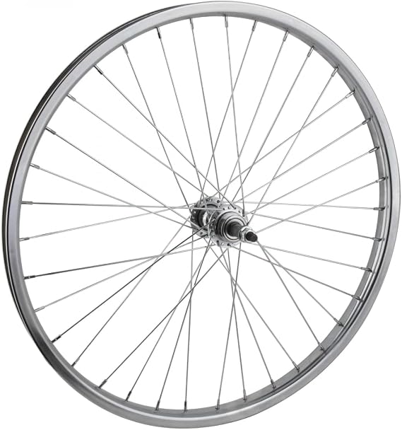 WheelMaster Rear Bicycle Wheel 24 x 1.75 36H, Steel, Bolt On, Silver | bike-wheels