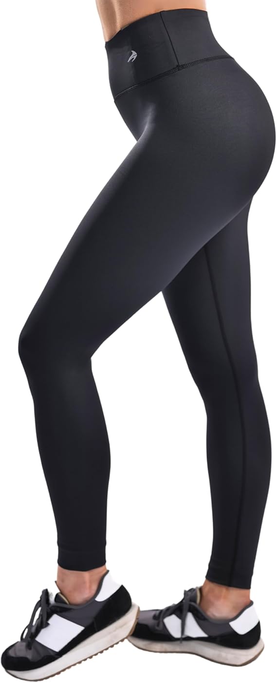 CompressionZ Women's Compression Leggings, High Waisted Soft Stretchy Pants | High-waist butt-lift compression, 4-way stretch, breathable, sweat-wicking for gym, yoga, running, Pilates