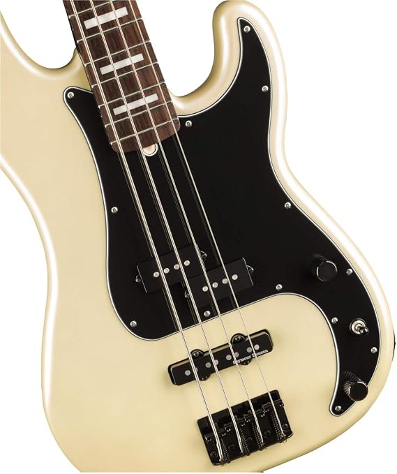 Fender Duff McKagen Deluxe Precision Bass, White Pearl, Rosewood Fingerboard