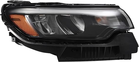 Headlight Assembly For 2022 2023 2024 Jeep Compass,Headlamp with Halogen+LED, Replacement Headlamp set,Direct Replacement,Prefect Match Original Vehicle (Right Passenger Side)