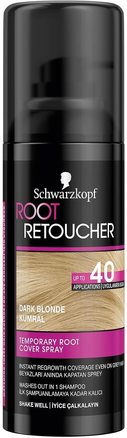 Schwarzkopf Root Retoucher Beyazları Anında Kapatan Sprey Boya Kumral, 120 ml