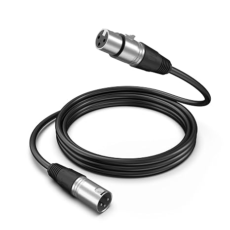 FIFINE L9C Balanced 3-Pin XLR Microphone Cable for Podcast Recording | 5.9ft Male to Female Mic Cord for Studio Recording, Compatible with AM8 K688