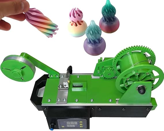 3D Recycled PET Filament Maker, 3D Printed Bottle Recycle, PET Bottle Recycling, 3D Filament Pultruded from Plastic Bottles, Families, DIY Makers, Small Studios C