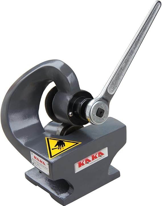 KAKA Industrial Throatless Sheet Metal Shear,0.079 Inch (2mm) metal shears 20-Gauge (0.036 Inch) Manual Bench Cutter for Steel, Aluminum, and Stainless Steel MMS-2