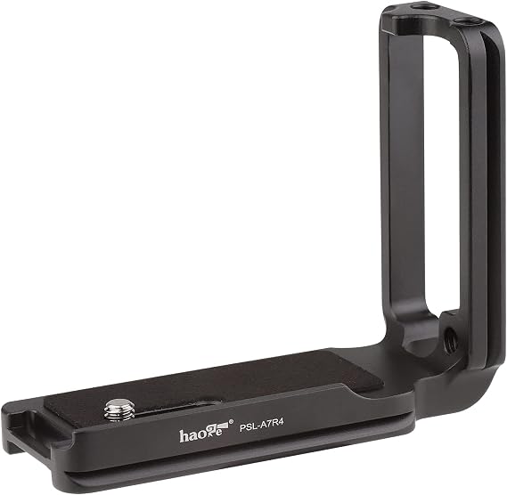 Haoge PSL-A7R4 L Bracket for Sony a7r5 7R V A7R4 a7riv a7r4 a7rm4 A9ii E-Mont Camera,1 Piece Integrated Metal Arca Style Compatiable Quick Release Plate