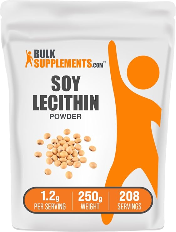 Soy Lecithin Powder - Lecithin Supplement, Nutritional Supplement, Food Grade - Gluten Free, 1.2g per Serving, 250g (8.8 oz) (Pack of 1)