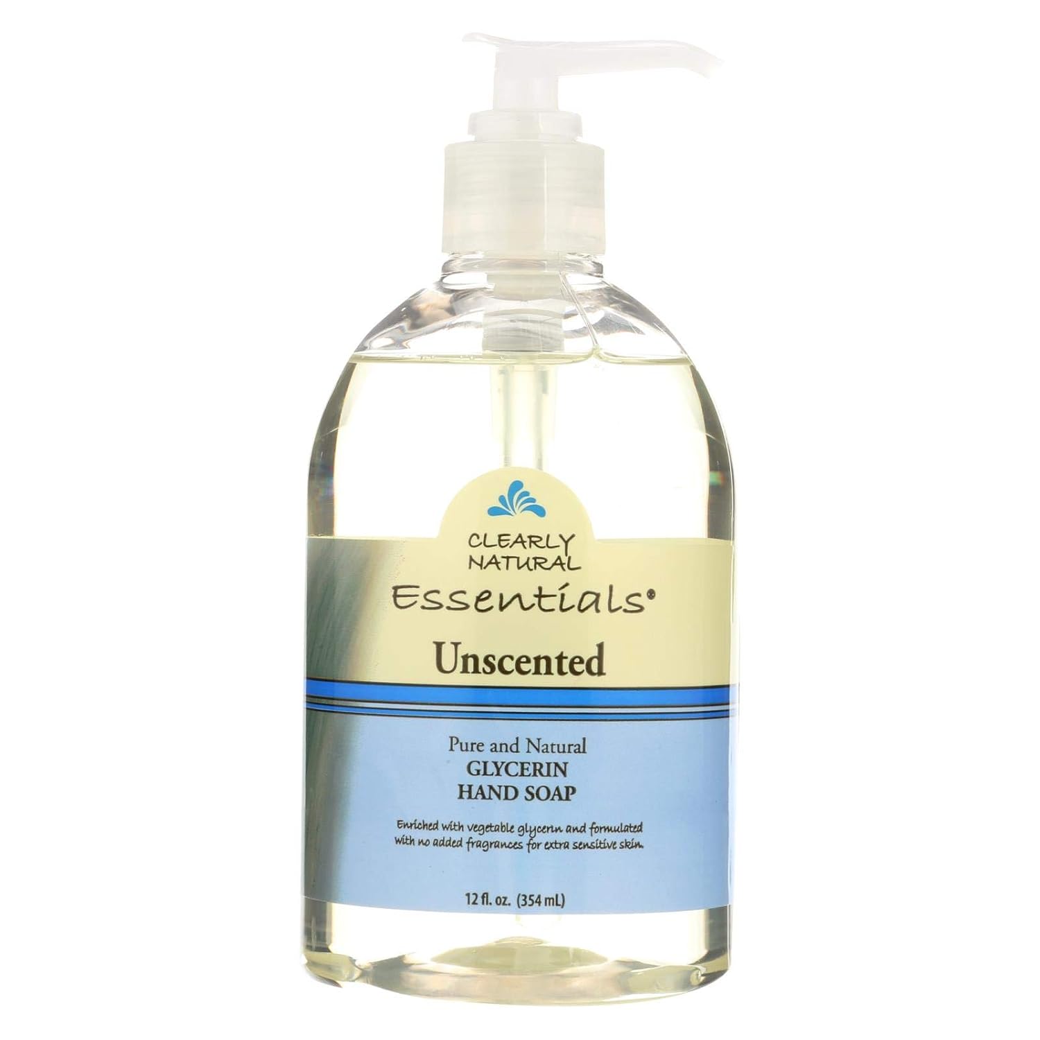 Clearly Natural Pure and Natural Glycerine Hand Soap Unscented - 12 fl oz Pack of 4