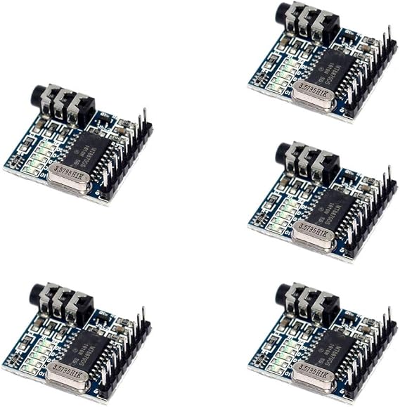 KOOBOOK 5Pcs MT8870 DTMF Voice Decoder Decoding Module Telephone/Audio Decoder Speech Module for Arduino
