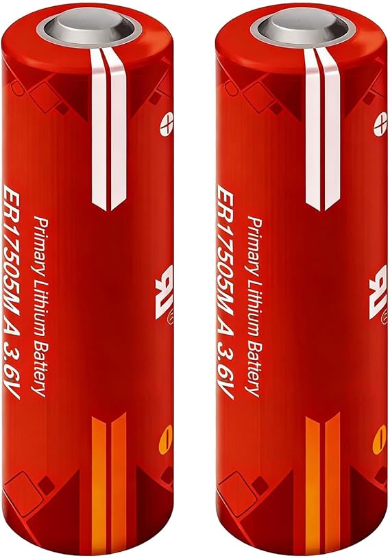 WEIMAA 2 Pack ER17505M 3.6V Lithium Battery 2800mAh LS17505 Lithium Batteries Non-Rechargeable