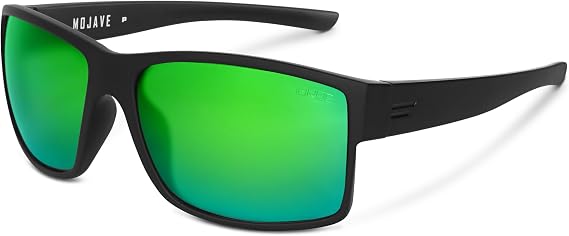 TOROE MOJAVE Polarized Sunglasses Men Women - Matte Black TR90 Hydrophobic