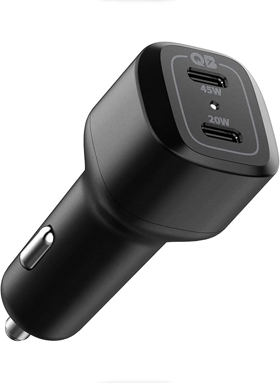 Spigen 65W USB-C 2 Port Araç içi Hızlı Şarj Aleti PPS Desteği Akım Korumalı Güç Adaptörü Çakmaklık iPhone & Android & iPad & MacBook Type-C - ACP02562 (Spigen TR Garantili)