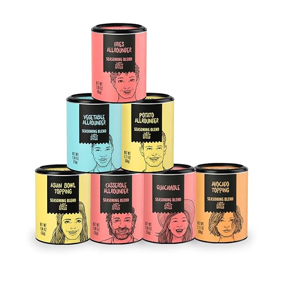 Just Spices Plant Based Bundle- 7 Seasoning Blends for Veggies, Grains