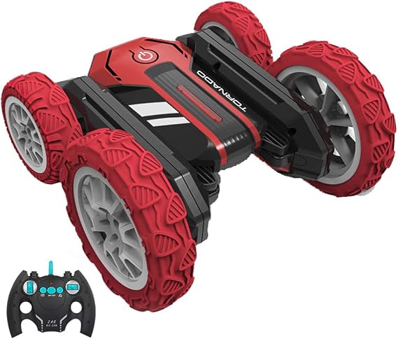 Fan Rick RC Truck Alloy Rubber Tire RC Buggy Double Sided Rolling Car LED Light Music RC Vehicle 2.4G Rapid Drift RC Vehicle RTR Teen RC Gift Series