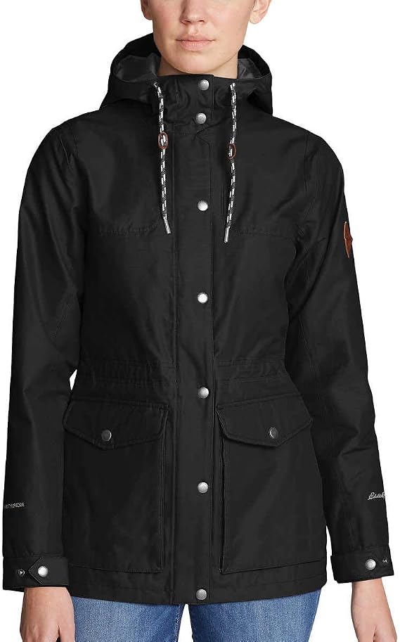 Eddie Bauer Women's Charly Hooded Waterproof Rain Jacket