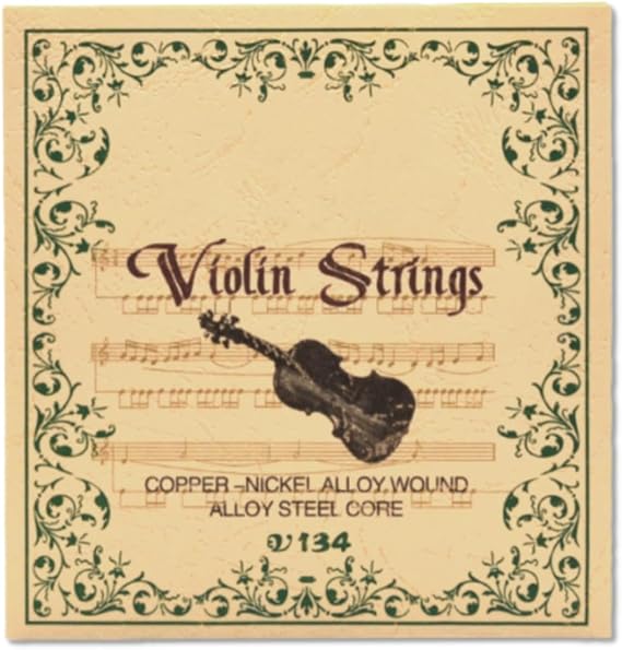 1-Set Violin Strings Nickel Steel G-D-A-E Ball End for 4/4 to 1/4