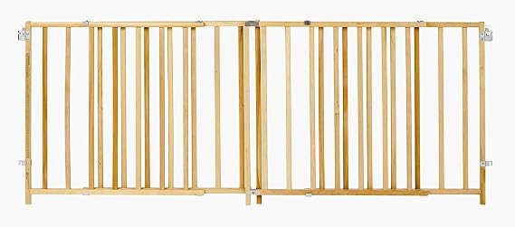 Toddleroo by North States - Extra-Wide Swing Wooden Baby Gate: Extra Wide Baby Gate for Large Openings - Adjustable 60 to 103 Inches Wide - 27 Inches Tall