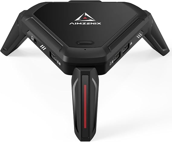 AIMZENIX Monster Keyboard & Mouse Adapter, Supports PS5, PS4, PC, Xbox Series X/S, Xbox One, Nintendo Switch Emulator Console, APP Real-Time Adjustment, Aim Assist Latest Version: 782412