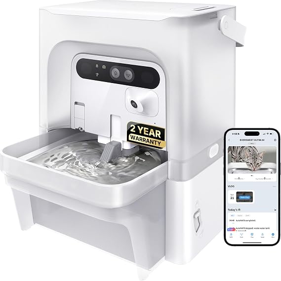 PETKIT Eversweet Ultra Cat Water Fountain with AI Camera, Filterless