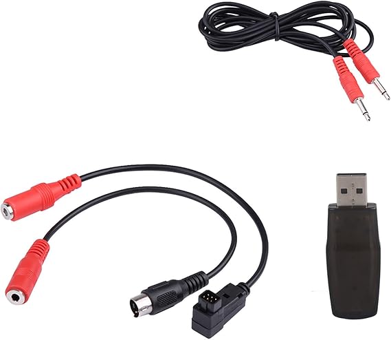 22 in 1 RC USB Simulator with Cables for RealFlight G7 G6 G5 Phoenix 4 E2HG, Compatible with AeroFly FMS VRC2.0, Plug and Play Flight Training Adapter for