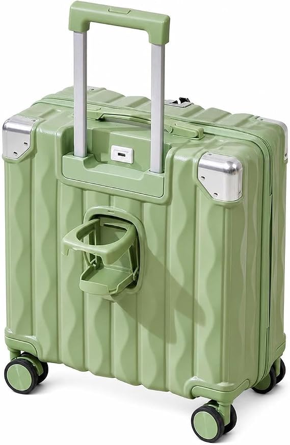 Carry On Suitcase - Small Lightweight Hard Shell Luggage with Spinner Wheels and USB Port, Travel Suitcase for Men and Women, Ideal Cabin Bag for Air Travel