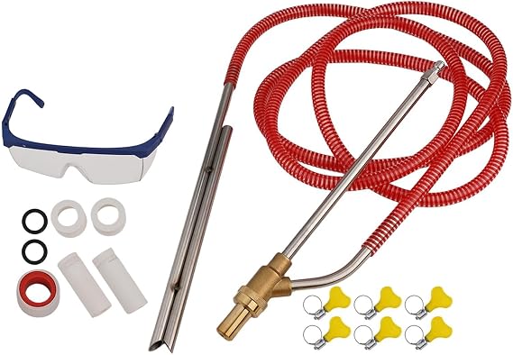 High Pressure Washer Sandblasting Kit, Sandblasting and Wet Blasting Cleaning Kit, Pressure Washer with Replacement Nozzle Tips for Home, Office, Outdoor