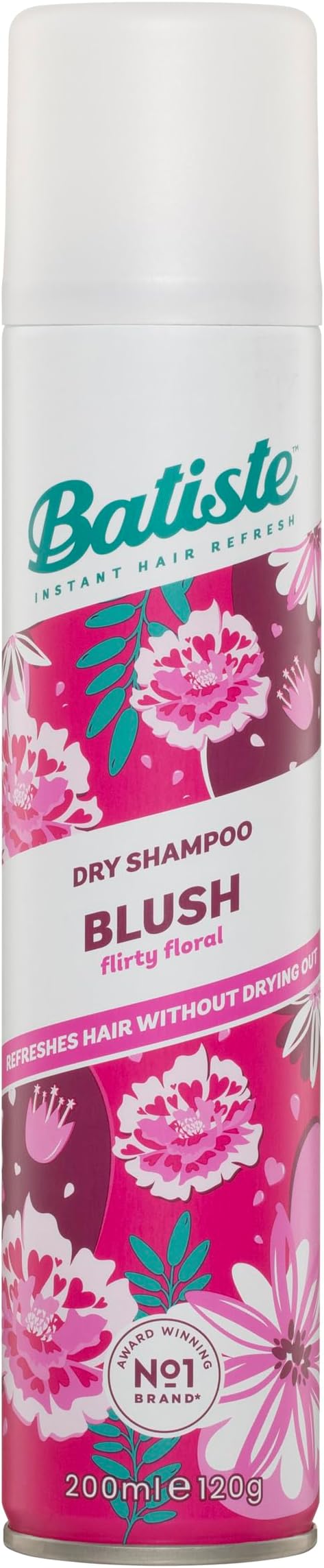 Batiste Kuru Şampuan Allık 200ml, Çiçek ve Seksi Kokulu, Yıkama Arasında Saçları Yenilemek İçin Durulama Spreyi İçermeyen (Ambalaj Değişebilir)