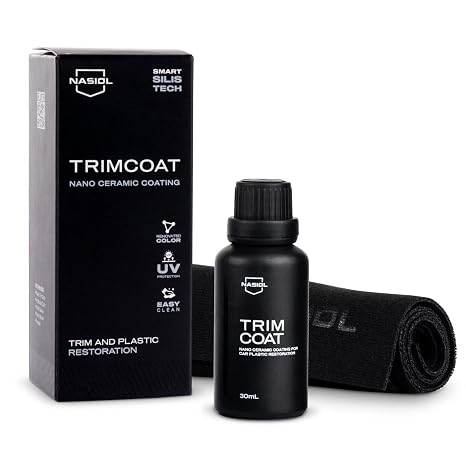 Nasiol Trimcoat Nano Ceramic Coating-30 ml-Plastic Repair for Vehicle Plastic Renewal and Protection