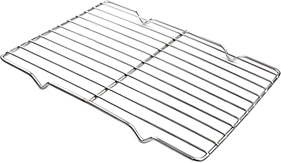 Grilling Rack Heavy Duty Wire Grate Oven Roasting Rack 5.3 x 8.75 inch Rectangle Baking Cooling Steaming with 4 Legs Stainless Steel Rack (5.3"X8.75",22.2X13.5cm)
