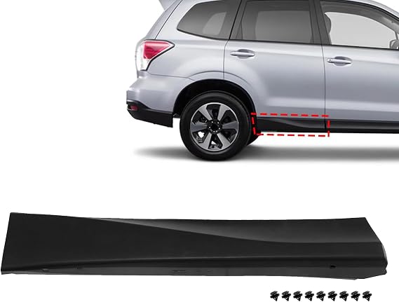 SecosAutoparts Rear Right Passenger Lower Door Trim Molding Fit for Subaru Forester 2014-2018 2.0L/2.5L H4 Lower Door Garnish Trim, Replace# 91112SG140 91112SG141 91112SG142