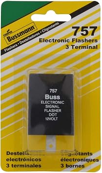 Bussmann (BP/757-RP) 12.6 Amp 12V DC Carded Heavy-Duty Electronic Flasher