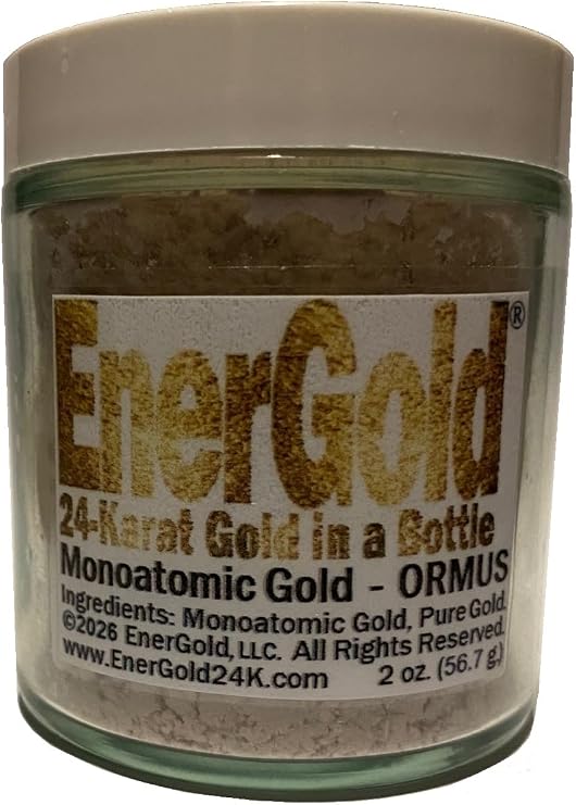 EnerGold Monoatomic Gold/ORMUS: World's ONLY Pure-G O L D! Deflect Radiation, EMFs, Low-Energy Frequencies; Repair DNA, Pineal Gland, All Tissues of the Body; Energize Aura & Chakras,...