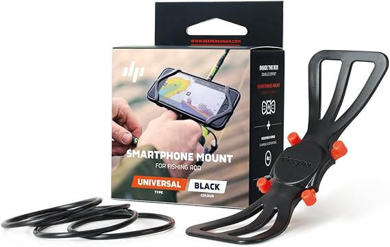 Deeper Smartphone Mount for Fishing Rod See Phone and Keep Hands Free While Using Deeper Sonars