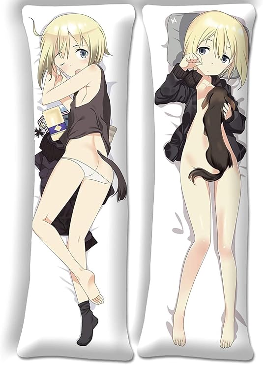 Strike Witch Erica Hartman Anime Body Pillow Body Pillow Cover Anime Body Pillowcase Peach Skin Color: Animejp847