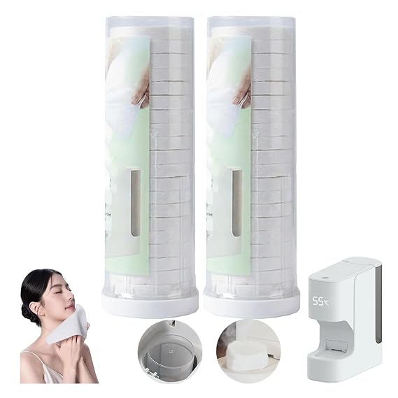 Hot Face Towel Refills, Portable Comfort Cotton Compressed Towels(40Pcs)