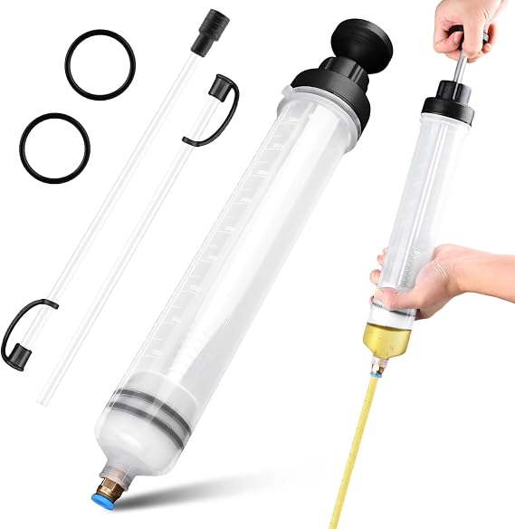 Oil Extractor Pump for Oil Change, 500cc Manual Fluid Extractor Pump with Extension Tubes, Oil Pump Extractor for Car Boat Truck RV Motorcycle, Fluid Pump for Transmission & Antifreeze