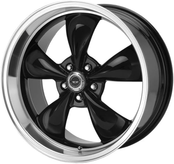 AMERICAN RACING TORQ THRUST M GLOSS BLACK W/MACHINED LIP TORQ THRUST M 16x7 5x100.00 GLOSS BLACK W/MACHINED LIP (35 mm) rims