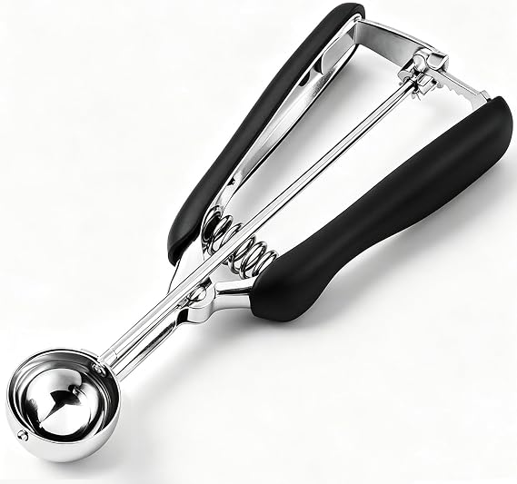 Cookie Scoop 2 Tsp, Melon Baller Scoop, Cookie Scoops for Baking, Mini Ice Cream Scoop, Good Soft Grips, Comfortable Trigger Release