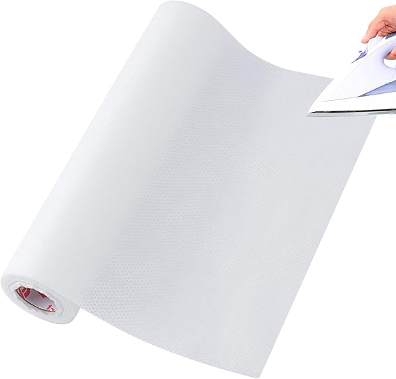 Simthread Iron on Fusible No Show Mesh Cut Away Stabilizer Backing | Weight 1.9 OZ 12" x 10 Yards/Roll for Embroidery and Sewing