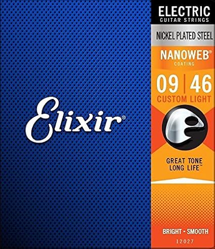 ELIXIR 12027 Electric Guitar Strings Custom Light 09-46 x2 Set
