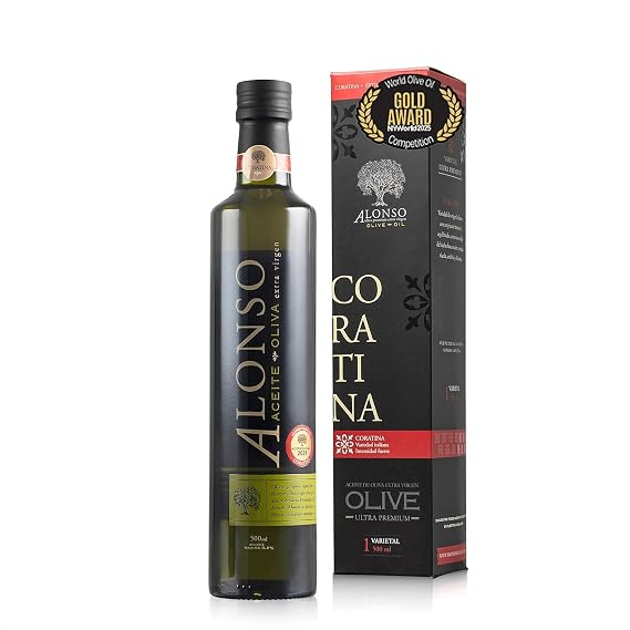 Alonso Coratina Olive Oil Extra Virgin - 643mg/kg High Polyphenol Olive Oil