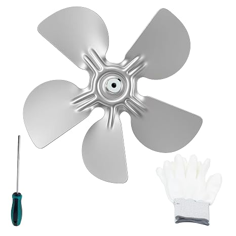 5140C Fan Blade, 12 Inch | 5/16 Inch Shaft Hole, CW Rotation from Shaft End, Replacement Spare Part
