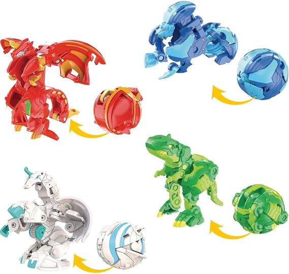 Takara Tomy Bakugan Draganoid DX, Pegatrix DX, Hydros DX, Turox DX 4-Piece Set