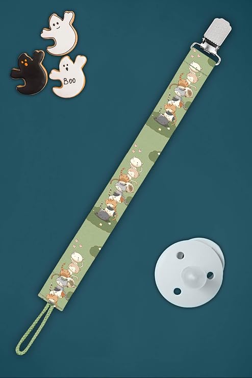 Baby Cats Baby Pacifier Strap Pacifier Chain Pacifier Holder Breastfeeding Accessory - EMZ0005