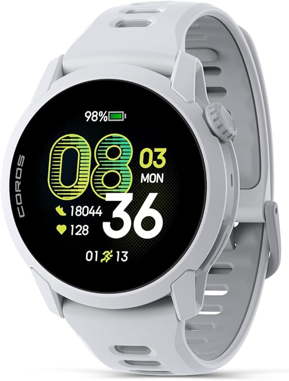 COROS PACE 4 Ultralight Sport GPS Watch for Run- White Silicone, Standard