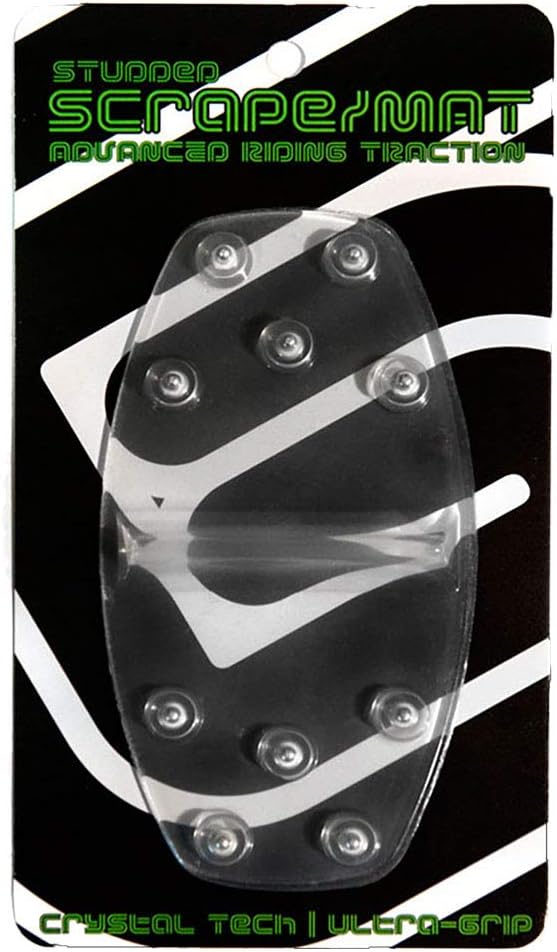 Grayne New Metal Studded Scraper Snowboard Stomp Pad Superior Grip Clear