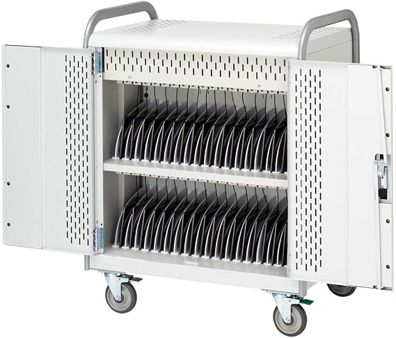 Bretford Pulse 36M Store and Charge Device, Aluminum/Concrete Powder (MDMTAB36-CTAL)