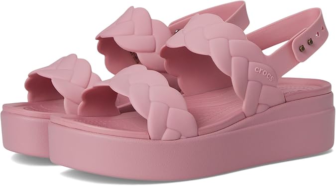 Crocs Women's Brooklyn Woven Low Wedge Sandals
