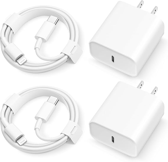 iPhone 14 13 12 11 Super Fast Charger [2Pack] cargador 20W Rapid USB C Wall Charger Block with 6FT Fast Charging Cable Compatible with iPhone 14 Pro Max/Pro/Plus/Mini/iPad