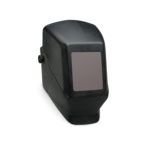 Jackson Safety Welding Helmet, Auto Darkening Hood, Durable Protective Welder Face Mask for Men and Women, Fixed Shade, Hard Hat Adaptable, HSL-100 Shell, Universal Size, Black, 14975