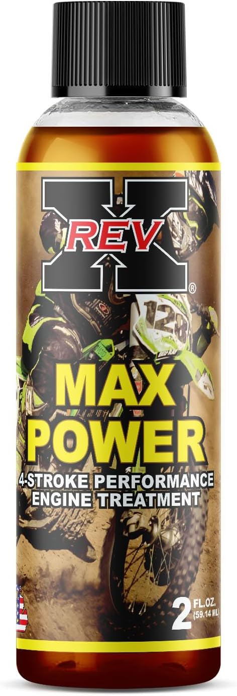 REV-X Max Power 4-Stroke Dirt Bike Engine Oil Treatment - 2 fl. oz.